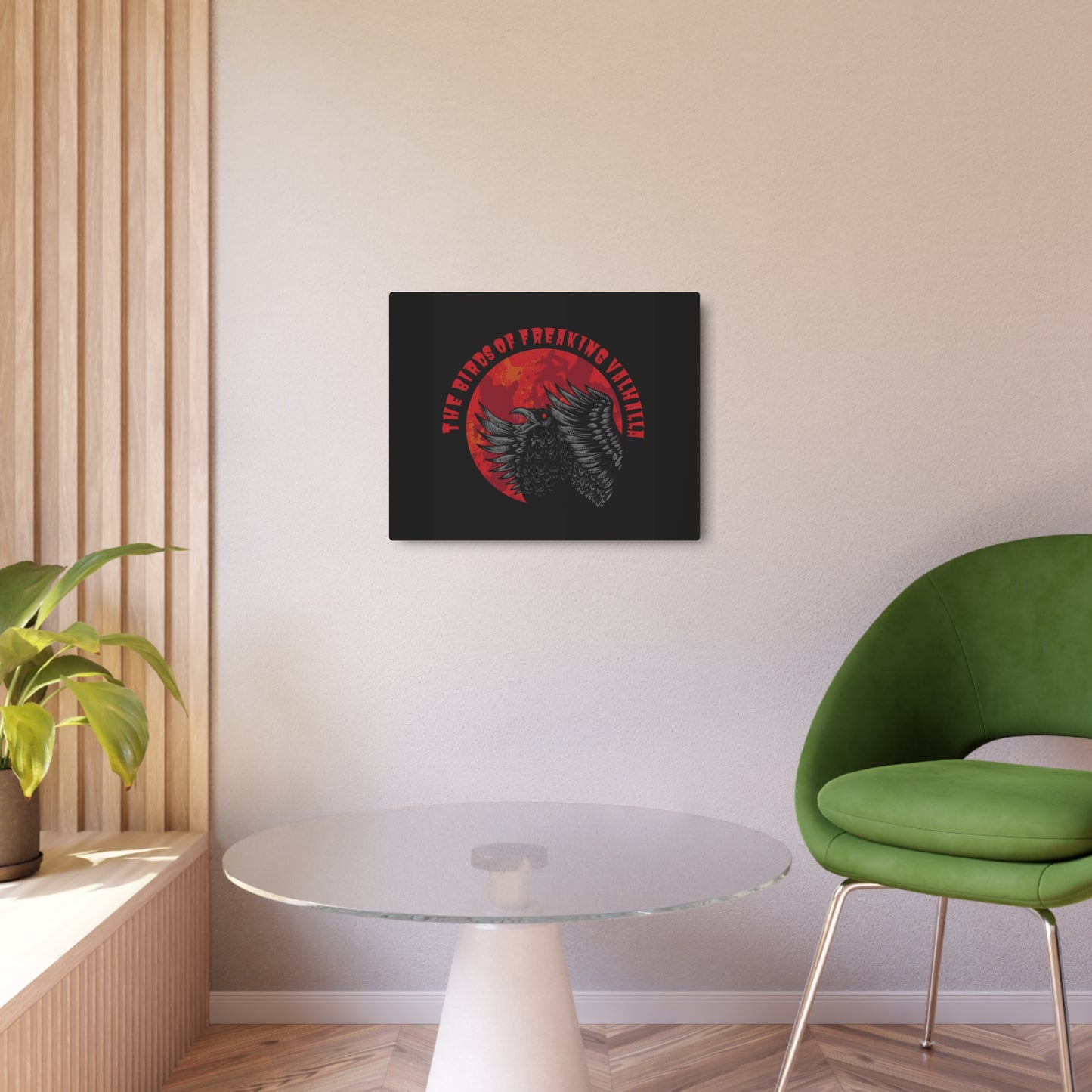 The Birds of Freaking Valhalla Metal Art Sign, Birds of Valhalla, Home Decor, Printify