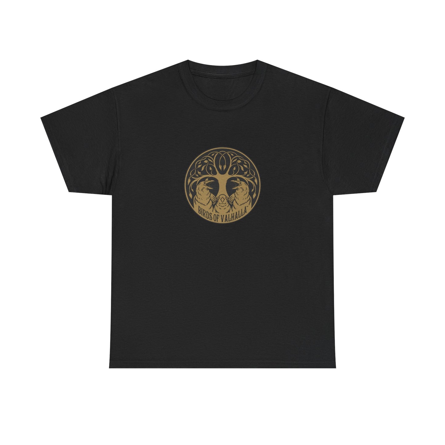 Unisex Heavy Cotton Tee, Birds of Valhalla, T-Shirt, Printify