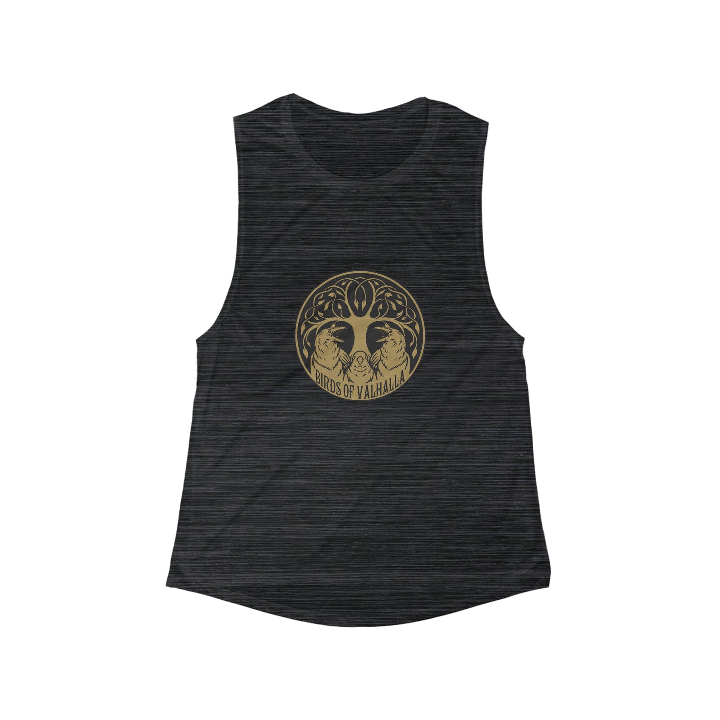 Women's Flowy Scoop Muscle Tank, Birds of Valhalla, Tank Top, Printify