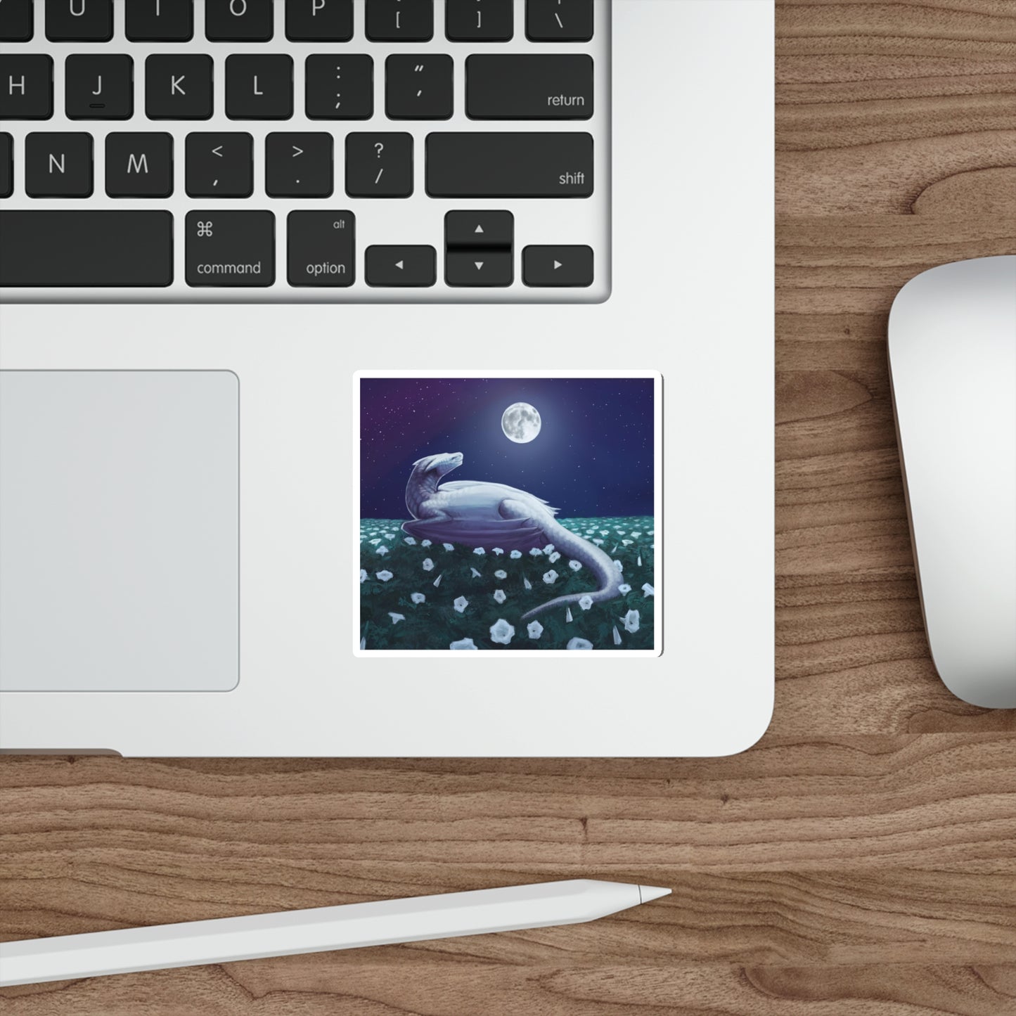 Dragons Blood Moonflower Nectar Die-Cut Stickers, Birds of Valhalla, Paper products, Printify