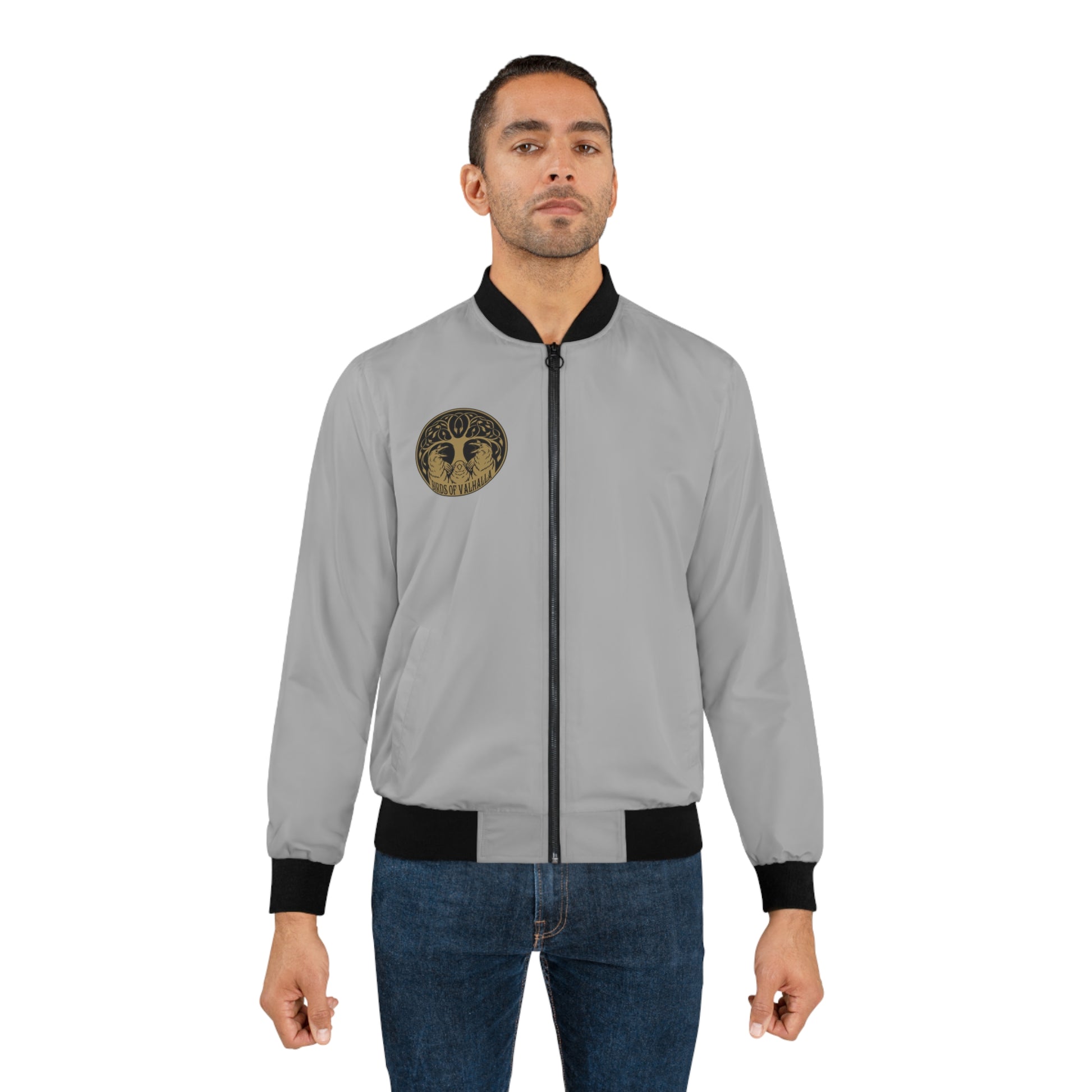 Men's Bomber Jacket (AOP), Birds of Valhalla, All Over Prints, Printify