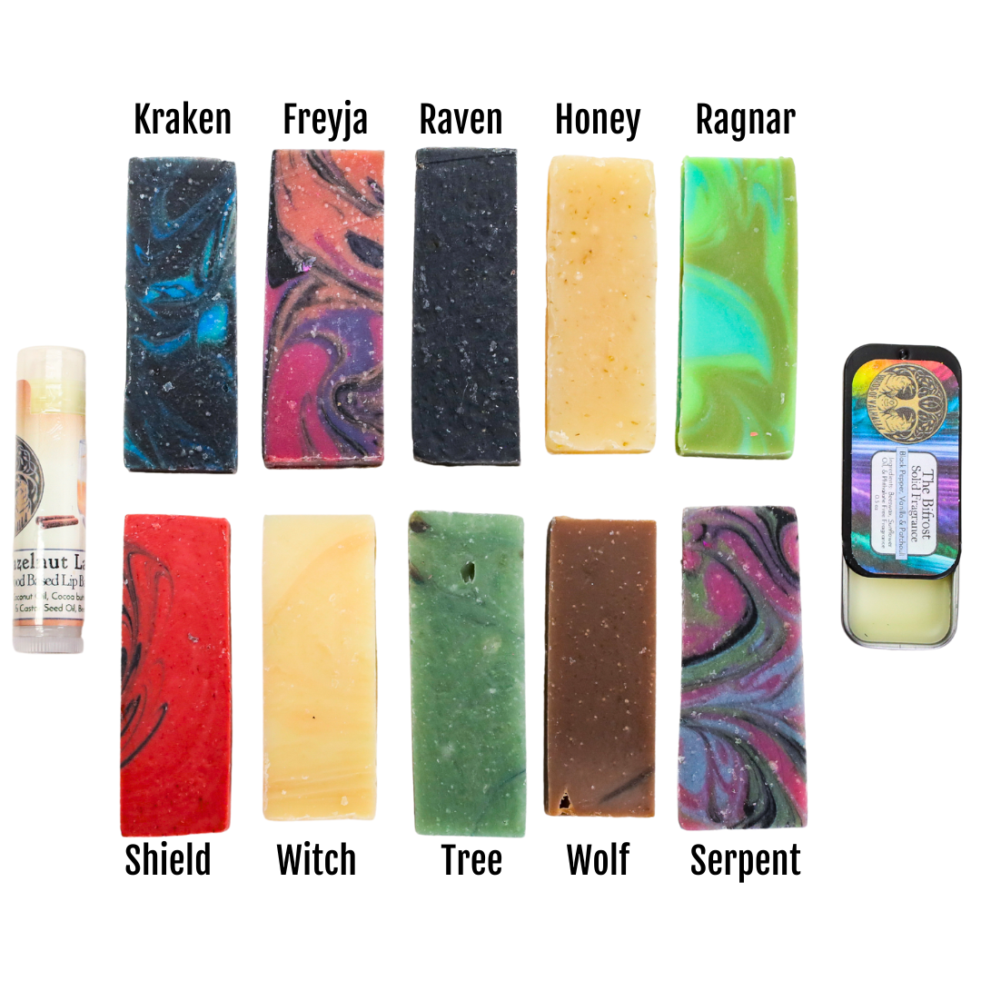 Single Sample Soaps, Birds of Valhalla, Variety Pack, Birds of Valhalla