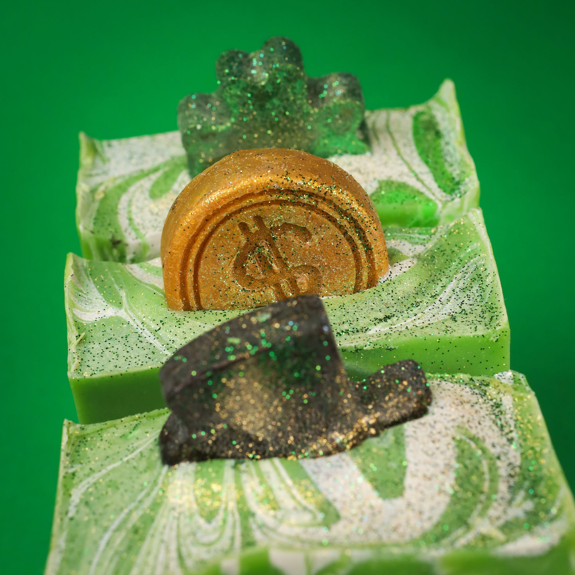 St. Patrick's Day Soap- Kentucky Bourbon, Oakmoss, Amber, and Lime, Birds of Valhalla, Bar Soap, Birds of Valhalla