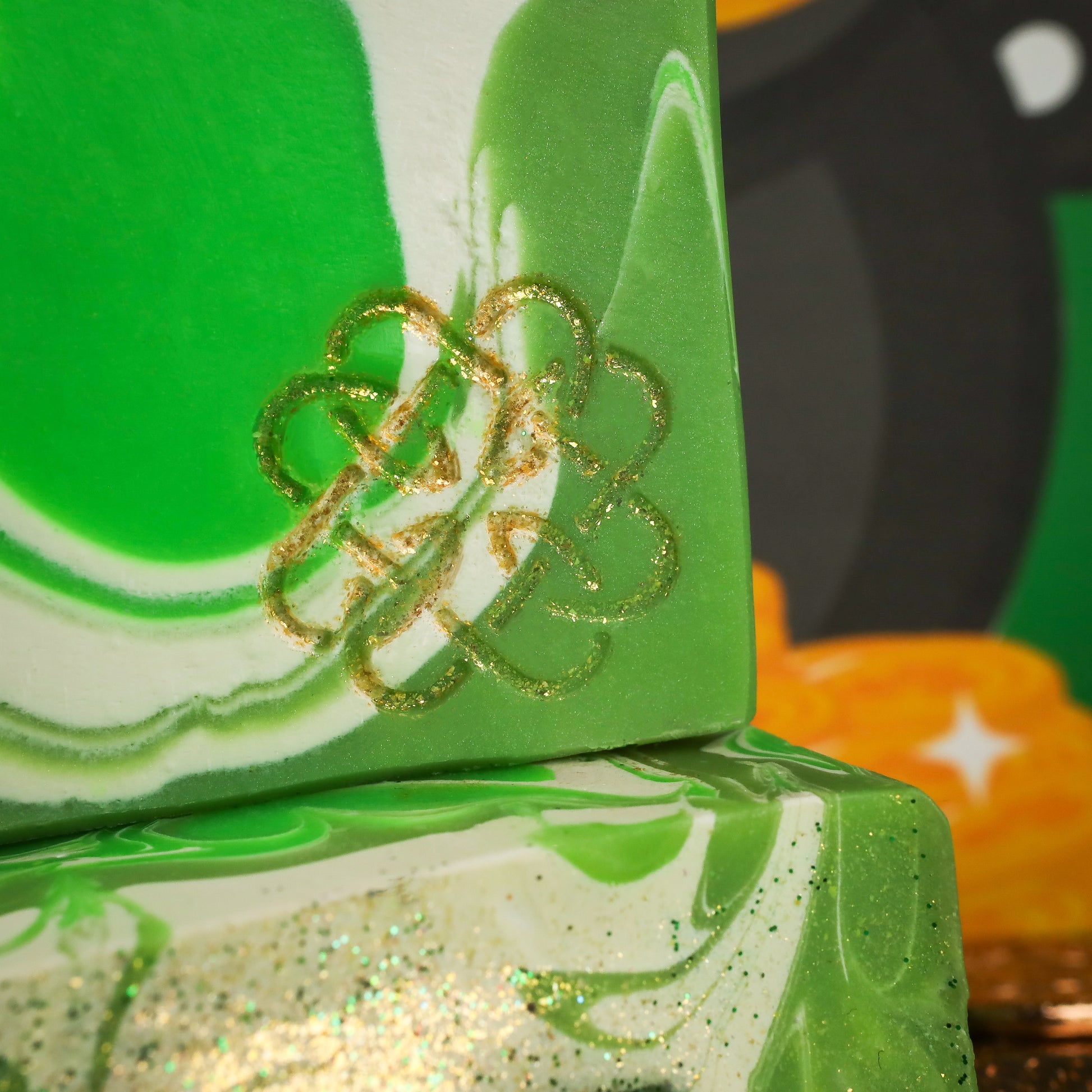 St. Patrick's Day Soap- Kentucky Bourbon, Oakmoss, Amber, and Lime, Birds of Valhalla, Bar Soap, Birds of Valhalla