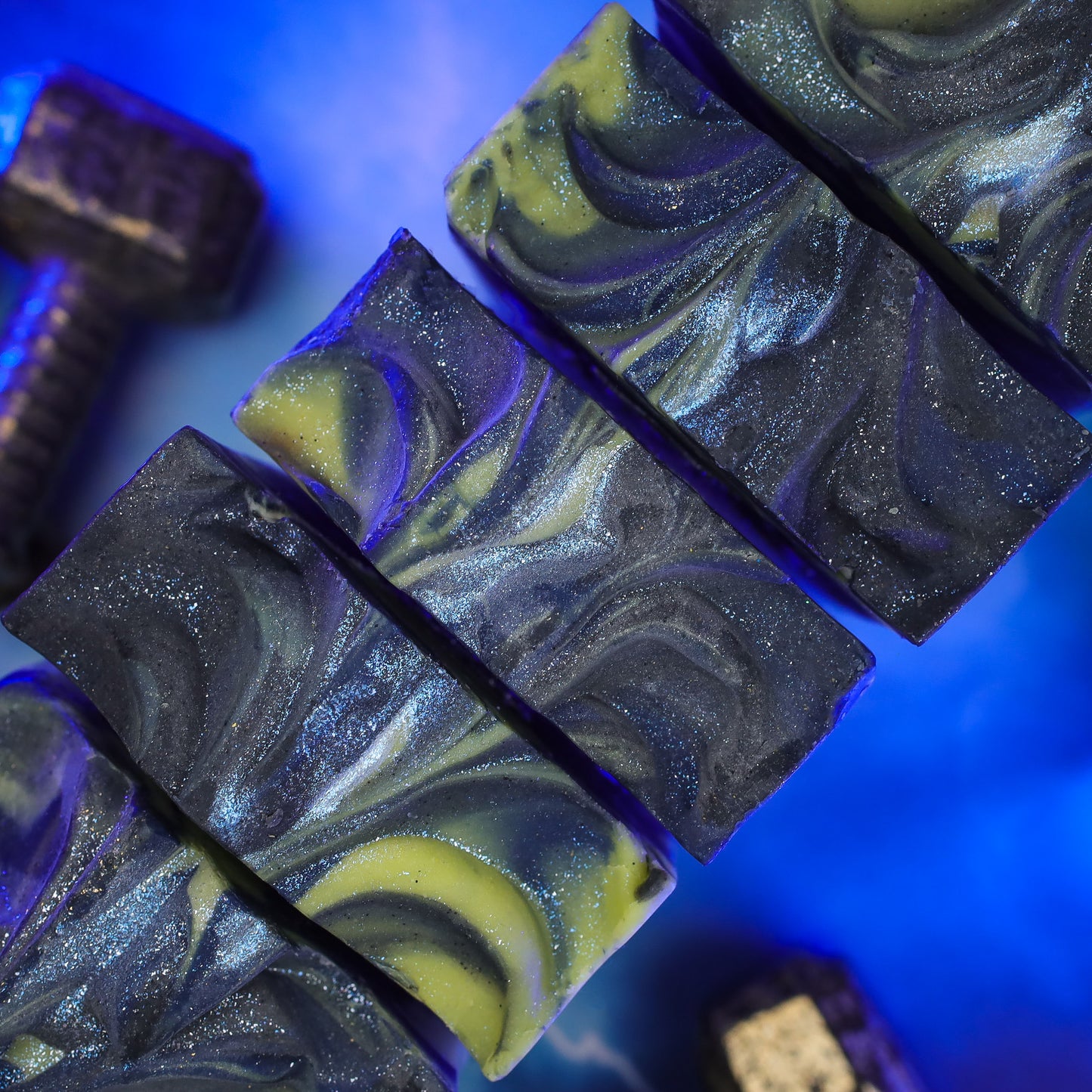 Norsestrology : Glow-in-the-dark Aries-Thor Soap with Pyrite Thor's Hammer, Birds of Valhalla, Astrology Soap, Birds of Valhalla