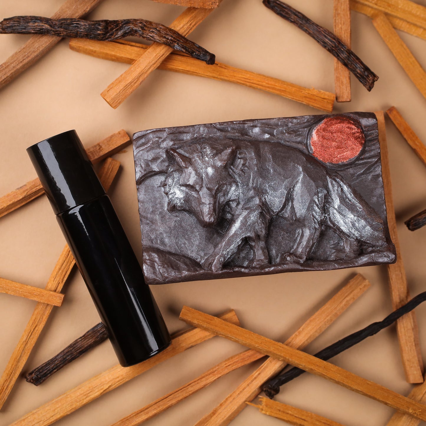 Mythic Soap & Scent Set – Hand-Painted Soap with Roll-On Fragrance, Birds of Valhalla, Limited, Birds of Valhalla