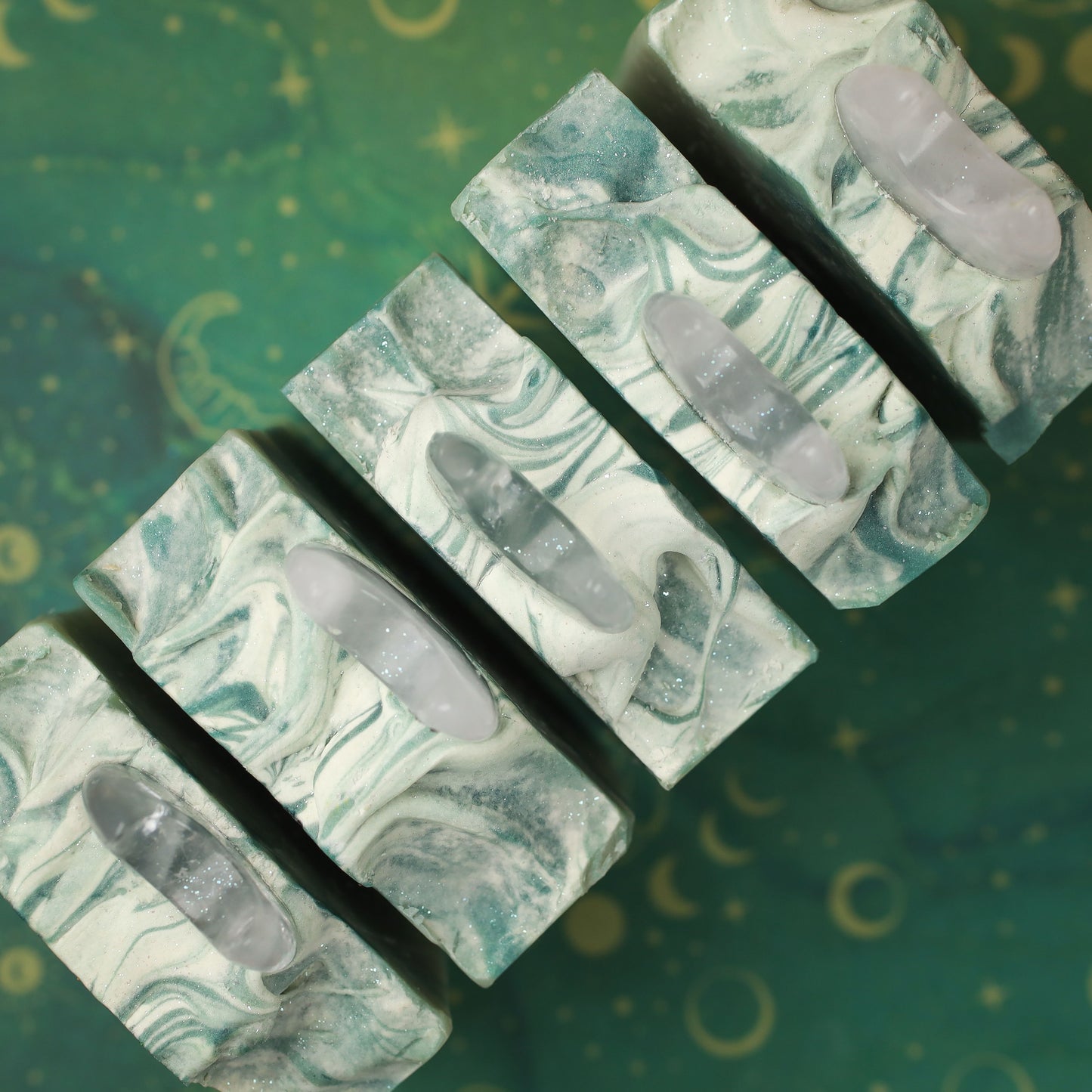 Norsestrology : Taurus-Sif Soap with Crystal Quartz Moon, Birds of Valhalla, Astrology Soap, Birds of Valhalla