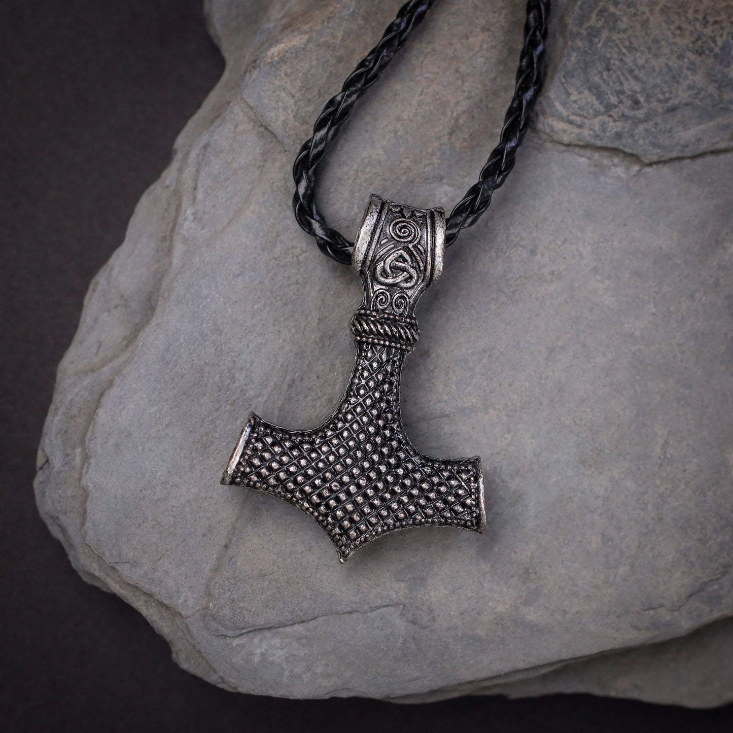 Mjölnir Thors Hammer  metal Pendant Necklace, Birds of Valhalla, Jewelry, Birds of Valhalla