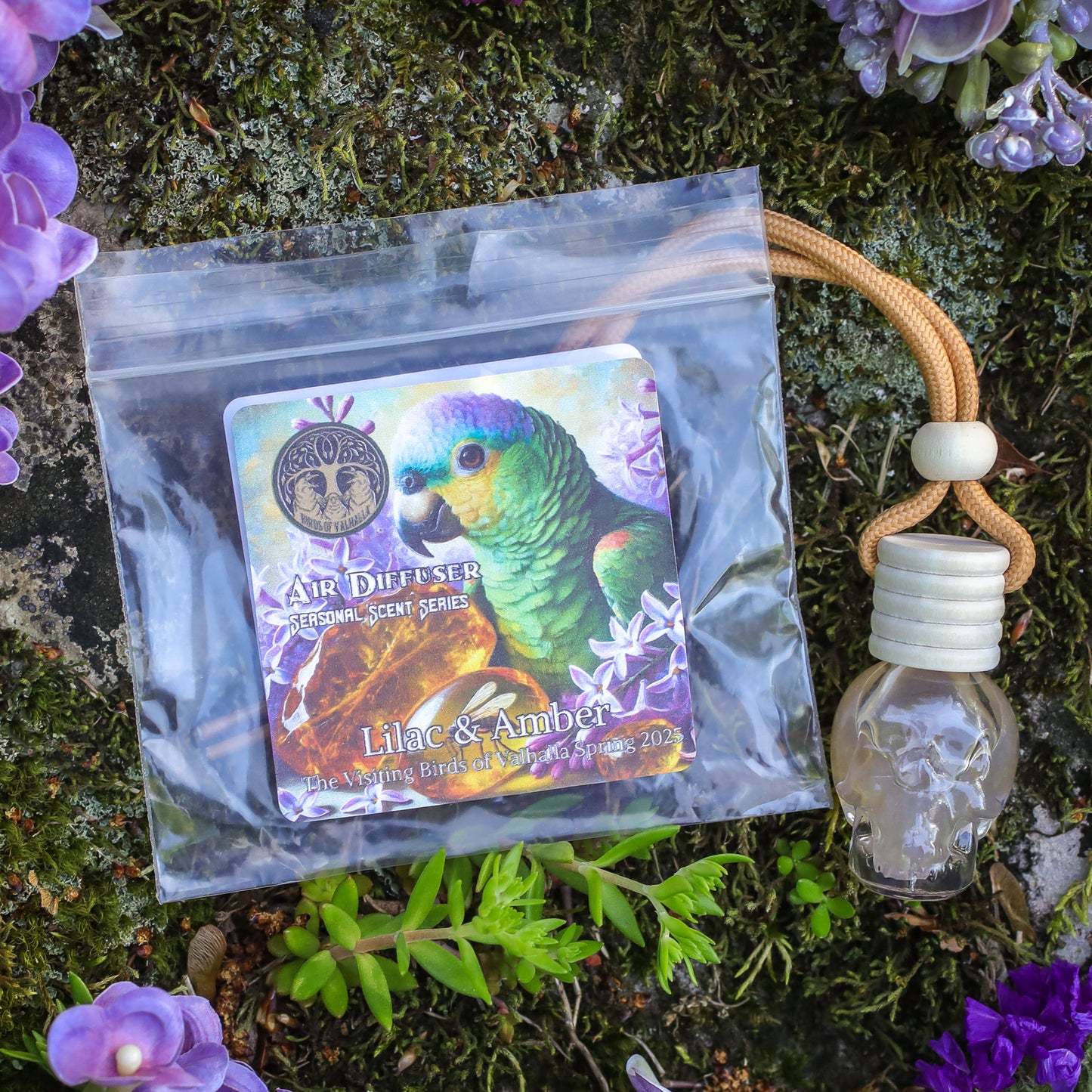 Glass Skull Car Air Freshener Diffusers
