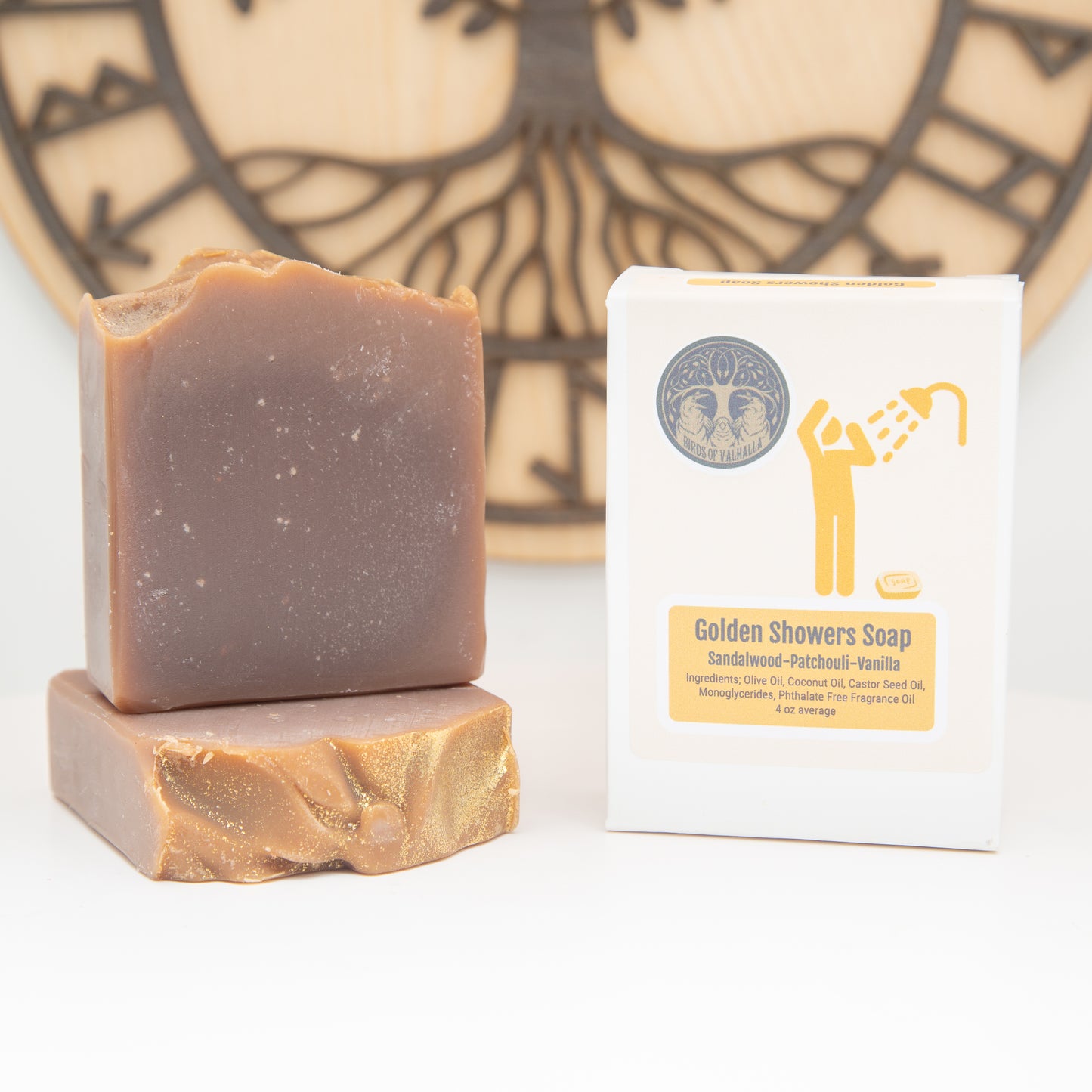 Golden Showers - Sandalwood, Patchouli and Vanilla Soap, Birds of Valhalla, , Birds of Valhalla