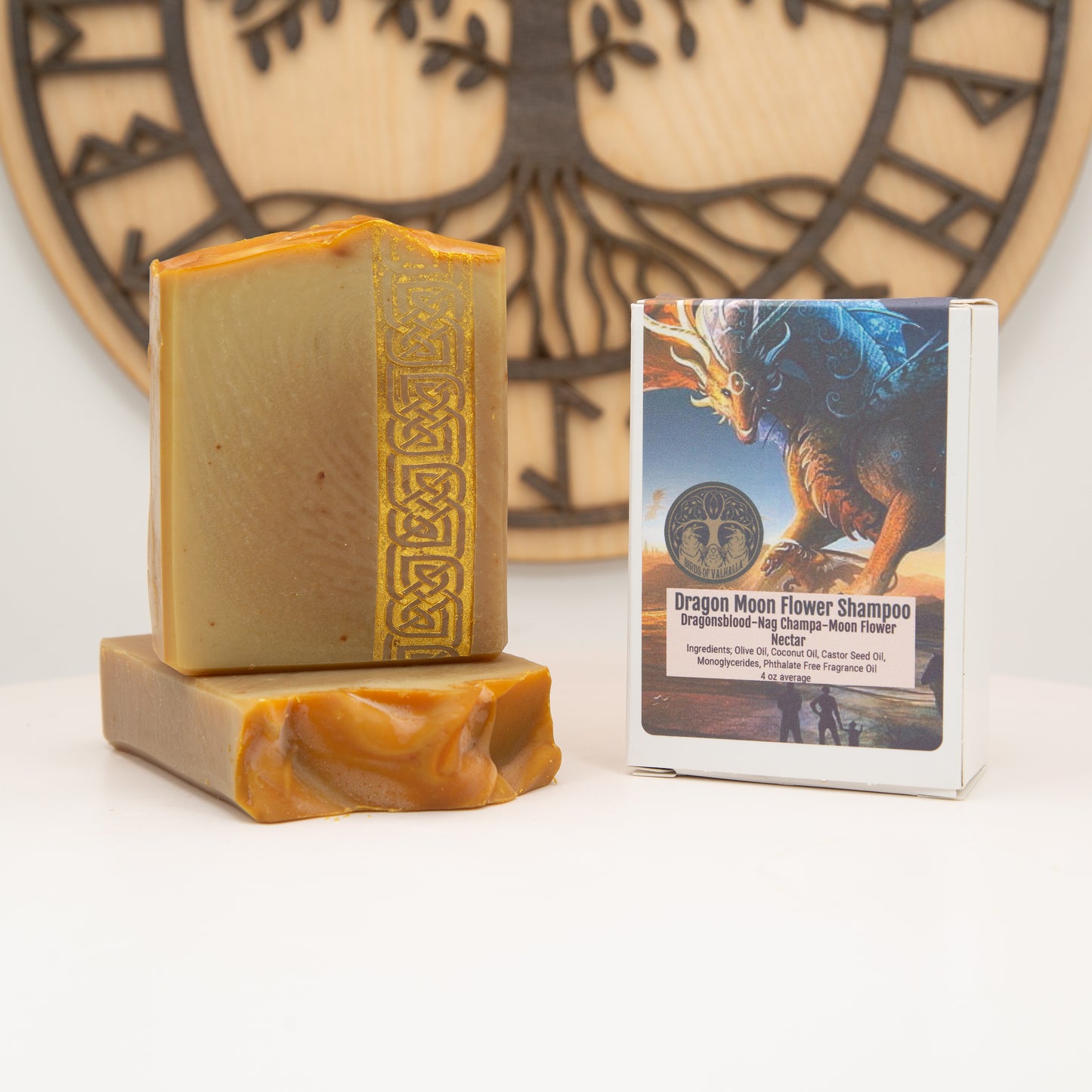 Dragon's Blood & Moonflower Nectar Solid Shampoo Bar, Birds of Valhalla, , Birds of Valhalla