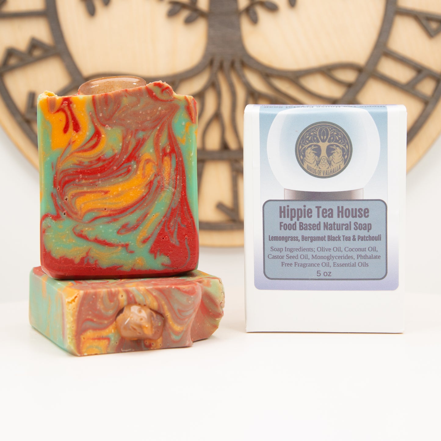 Roll For Soap : Hippy Tea House, Birds of Valhalla, Bar Soap, Birds of Valhalla