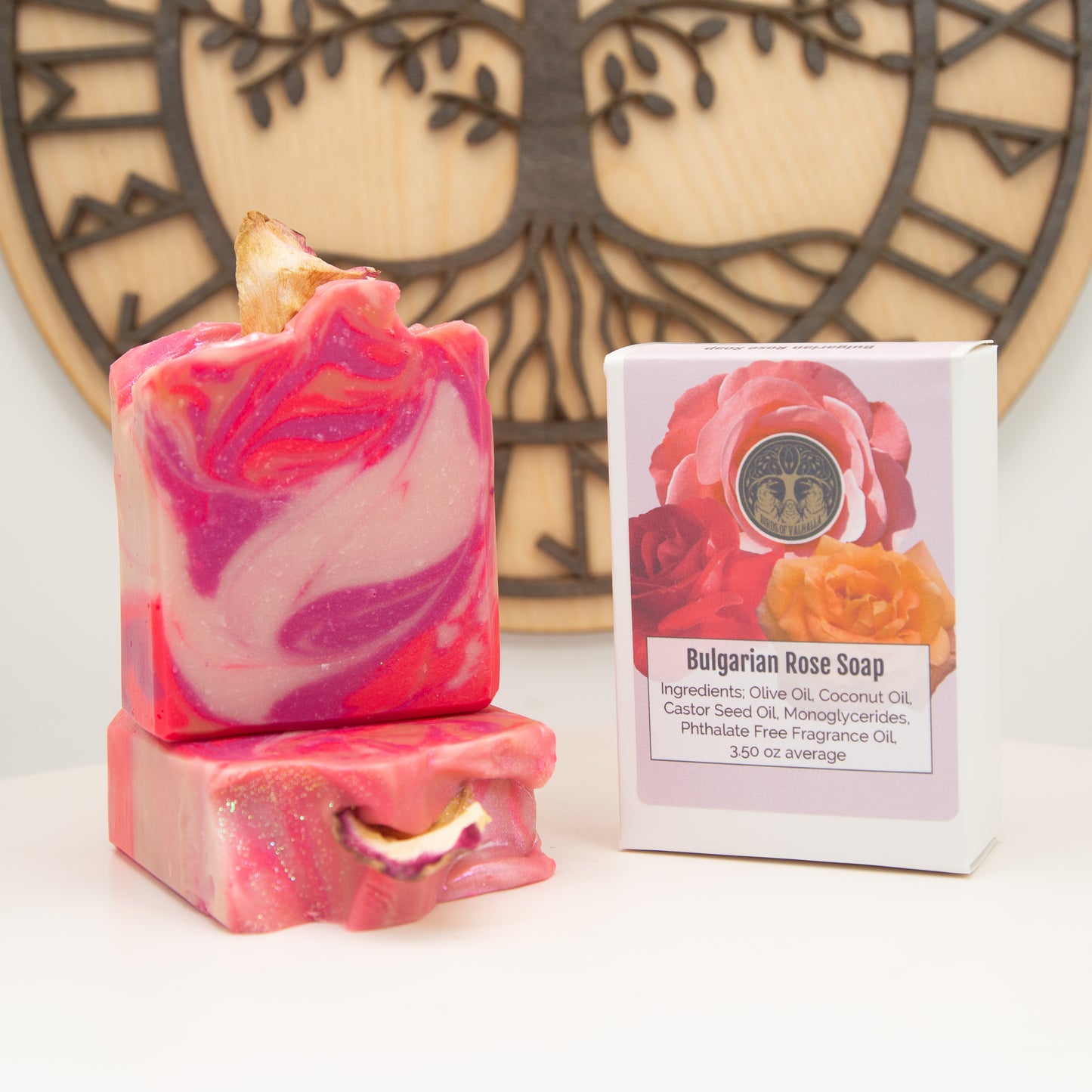 Premium Bulgarian Rose Essential Oil Soap, Birds of Valhalla, Bar Soap, Birds of Valhalla