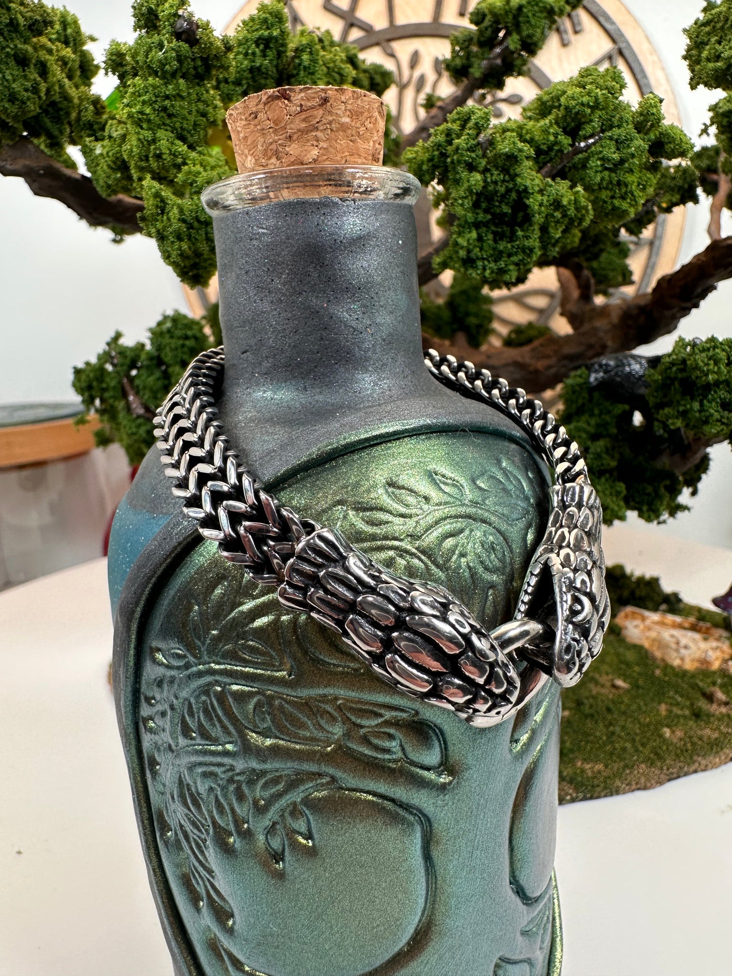 Jörmungandr Snake Stainless Bracelet, Birds of Valhalla, , Birds of Valhalla