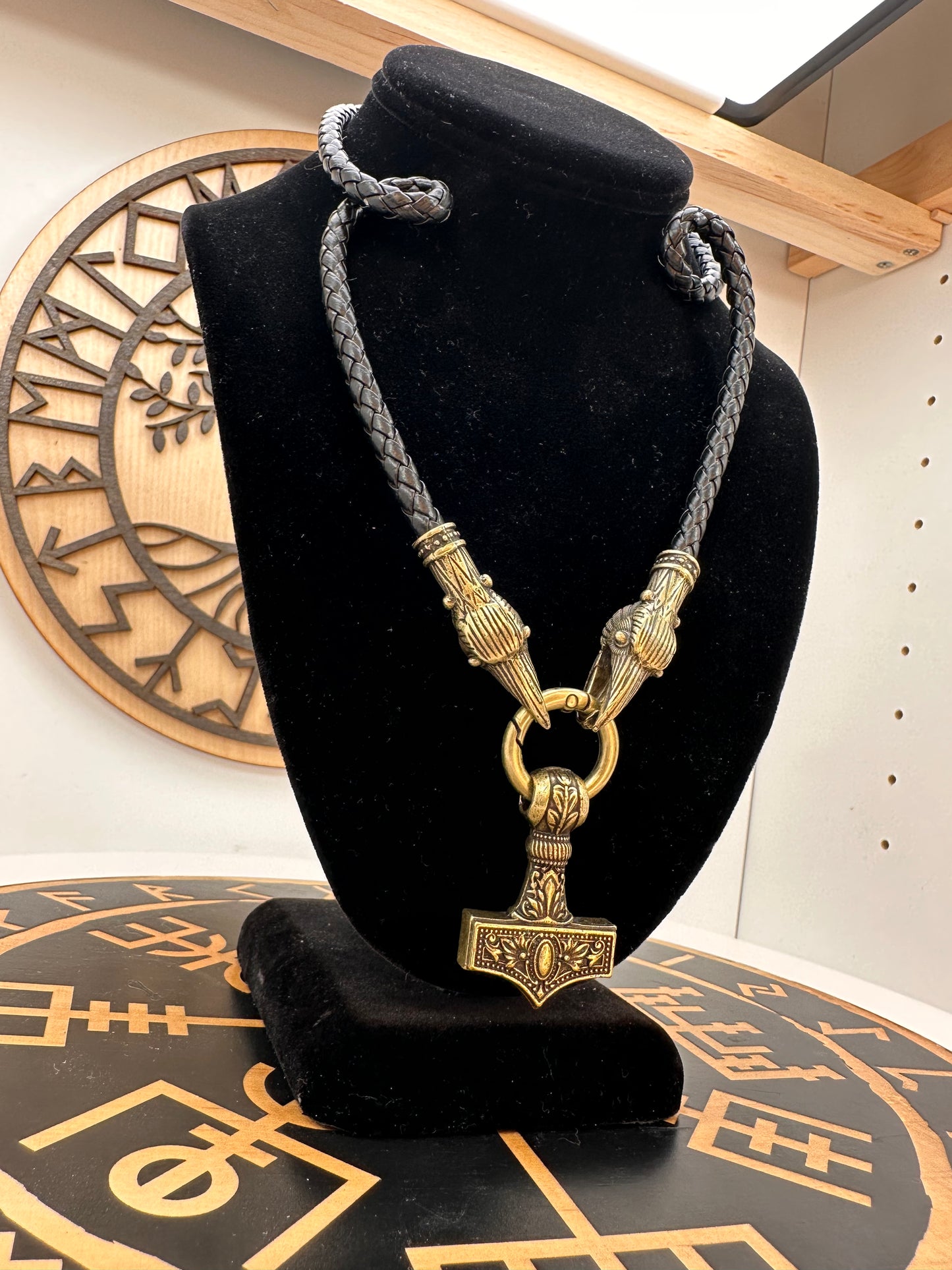 Raven Mjolnirs (Thor’s Hammer) Necklaces, Birds of Valhalla, , Birds of Valhalla