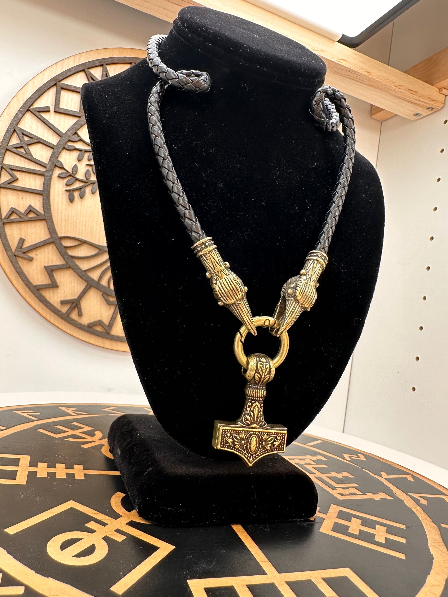Raven Mjolnirs (Thor’s Hammer) Necklaces, Birds of Valhalla, , Birds of Valhalla