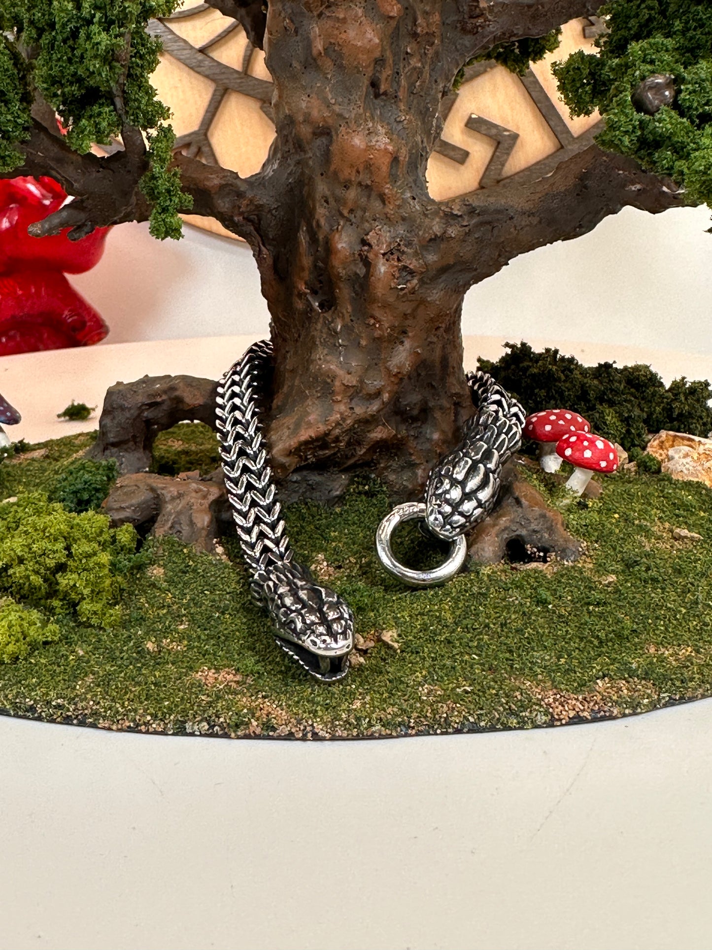 Jörmungandr Snake Stainless Bracelet, Birds of Valhalla, , Birds of Valhalla