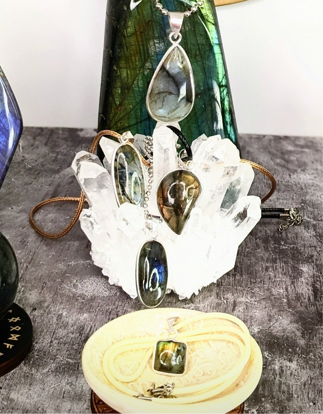 Scorpio Labradorite - Astrology Pendant, Birds of Valhalla, Astrology Pendant, Birds of Valhalla