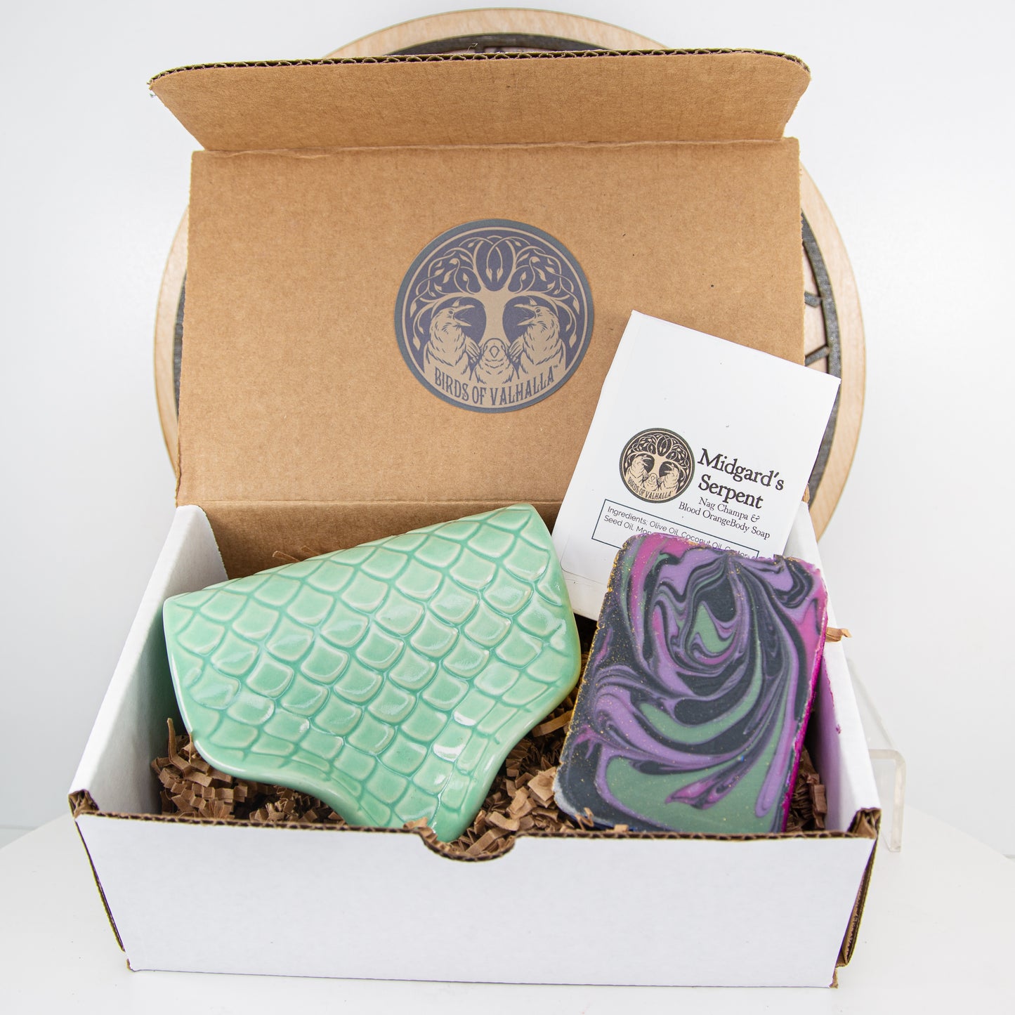 Soap Dish and Soap Bundle, Birds of Valhalla, Dish, Birds of Valhalla