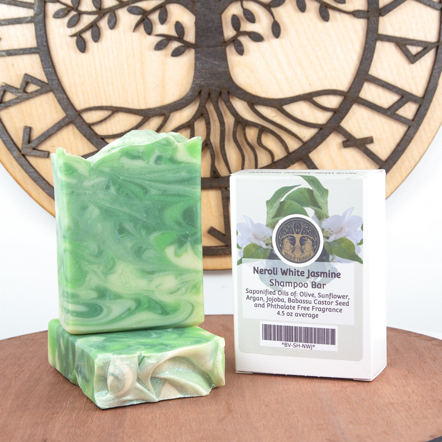 Neroli & White Jasmine Famous Solid Shampoo Bars, Birds of Valhalla, Shampoo Bar, Birds of Valhalla