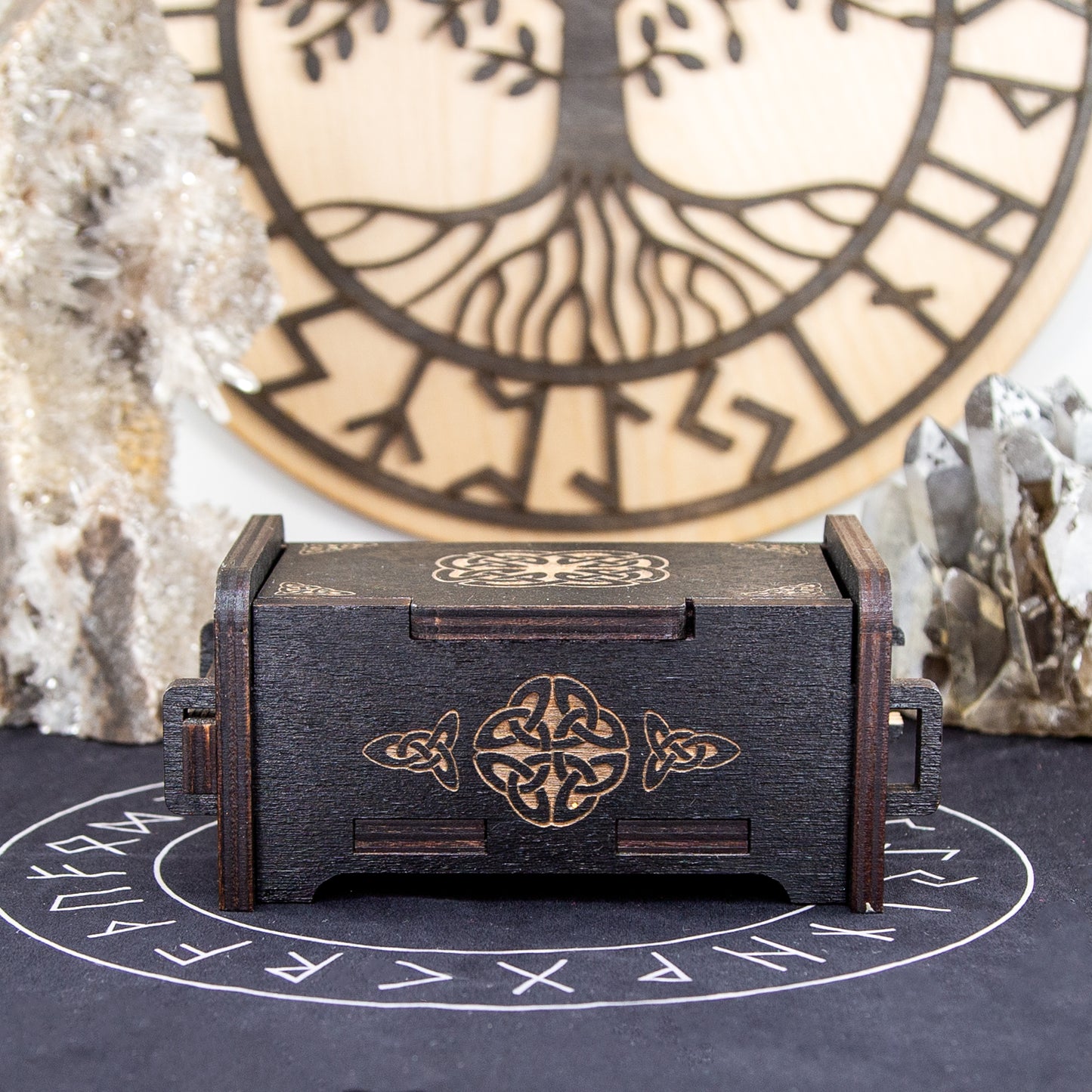 Wooden Rune Boxes, Birds of Valhalla, Runestones, Birds of Valhalla