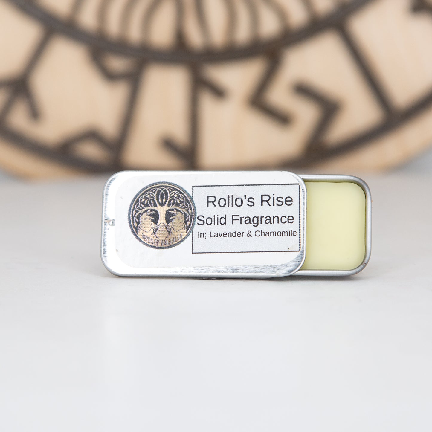 Solid Fragrance Cologne Slider Tin, Birds of Valhalla, Body Product, Birds of Valhalla
