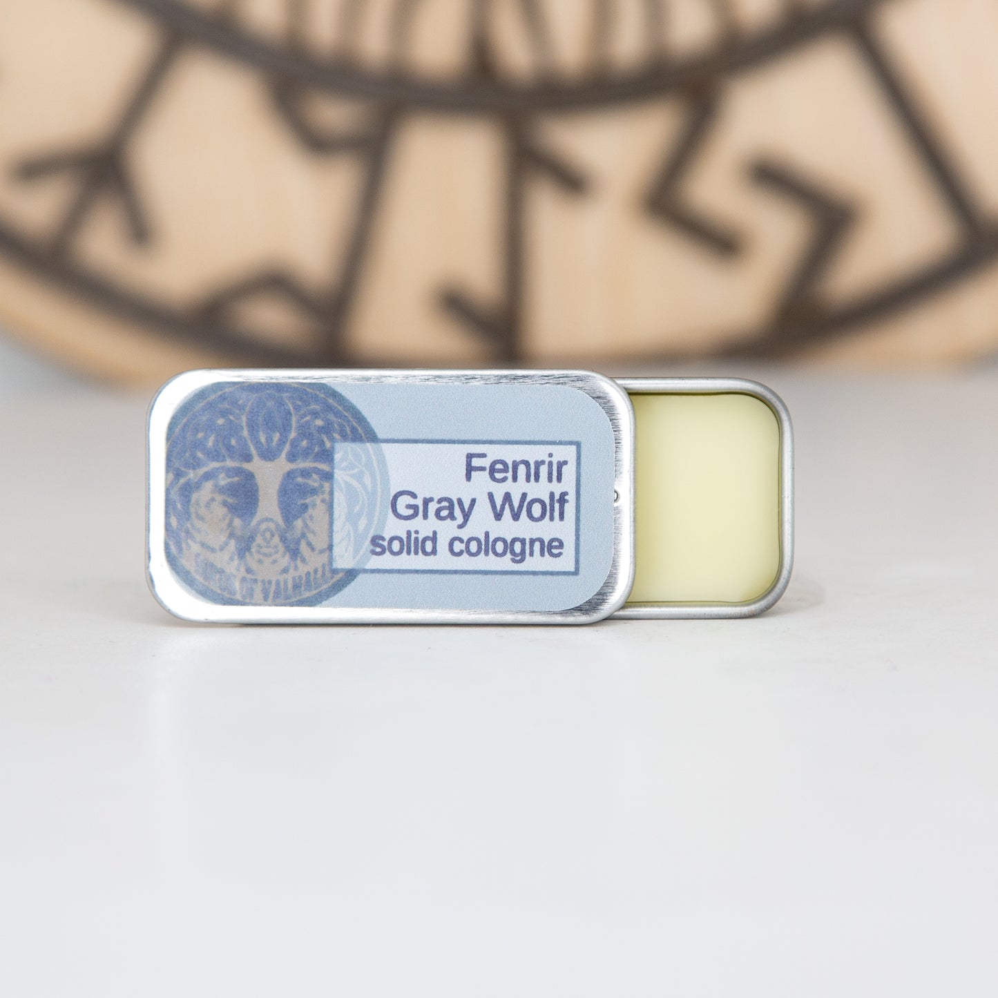 Solid Fragrance Cologne Slider Tin, Birds of Valhalla, Body Product, Birds of Valhalla