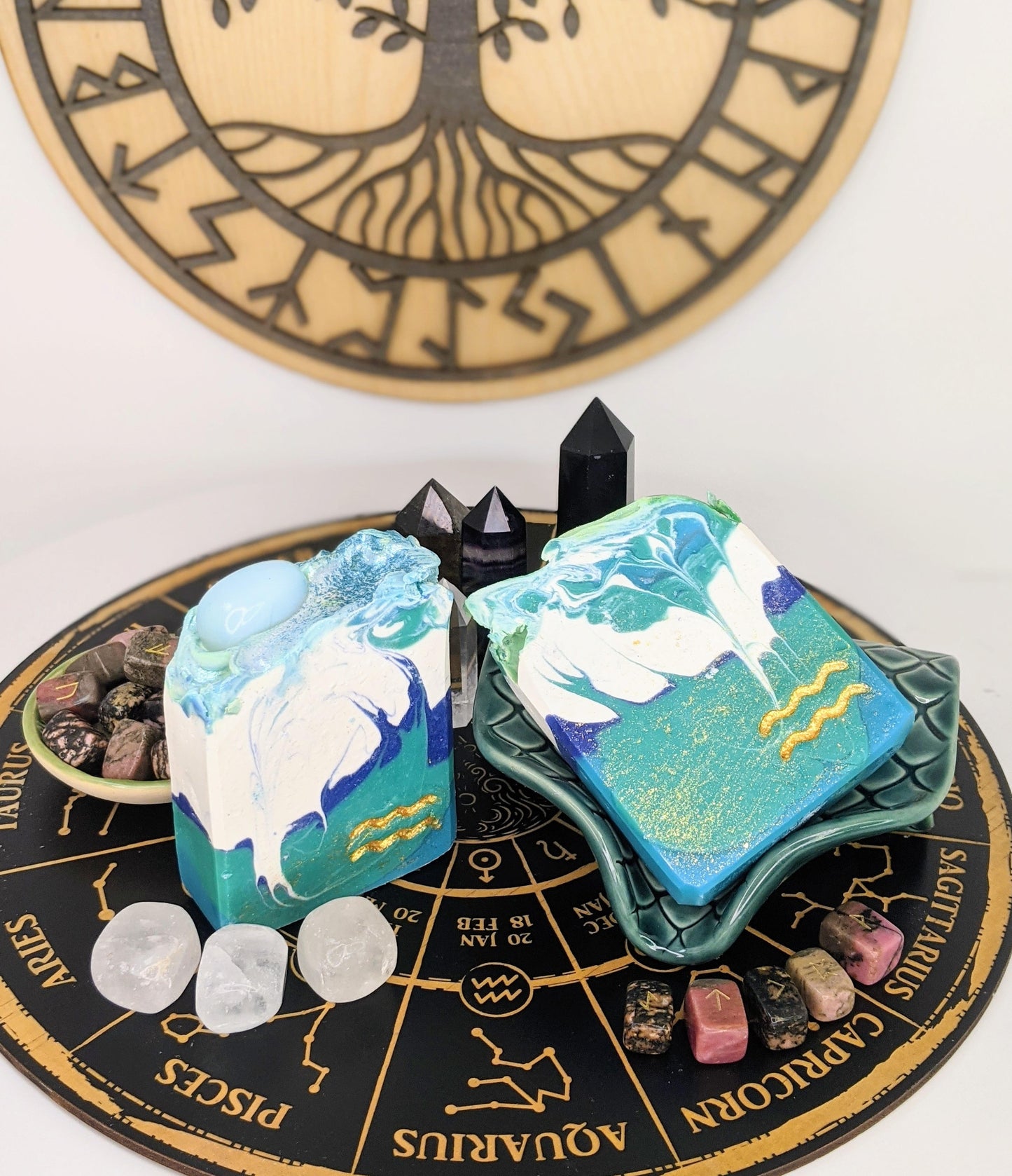 Aquarius - Astrology Soap, Birds of Valhalla, Astrology Soap, Birds of Valhalla