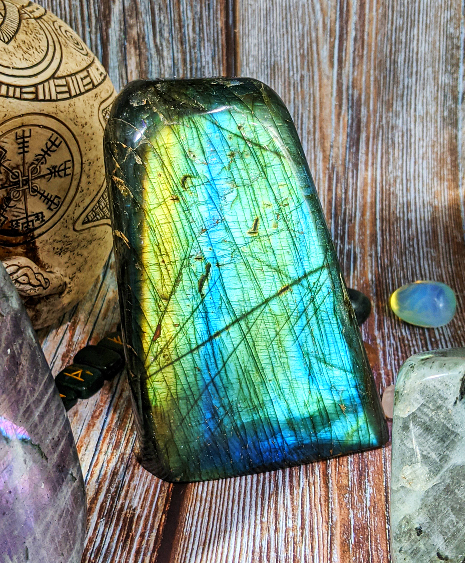Labradorite Crystal Free Forms, Birds of Valhalla, Gemstones, Birds of Valhalla