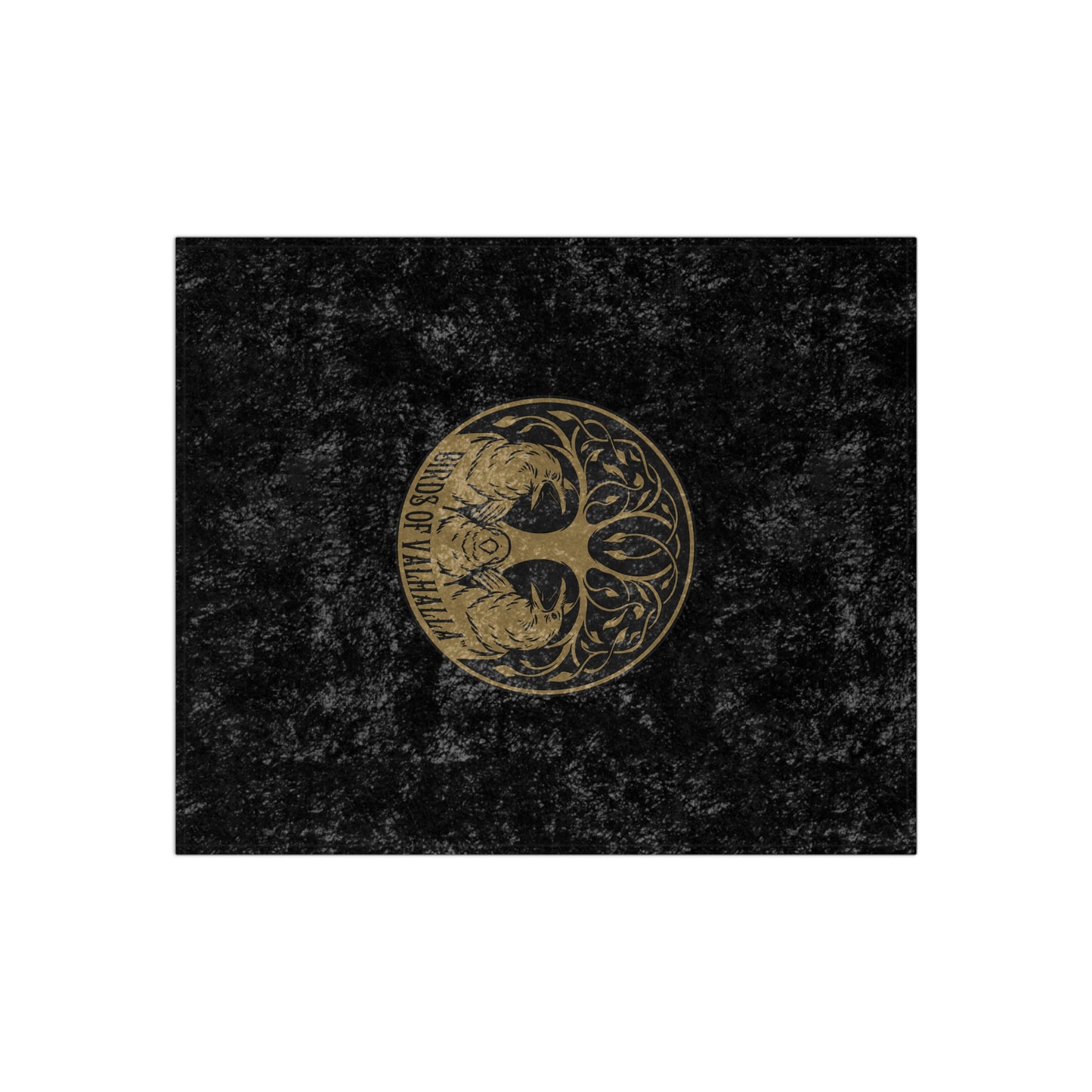 Birds of Valhalla Premium Super Soft Crushed Velvet Blanket, Birds of Valhalla, Home Decor, Printify
