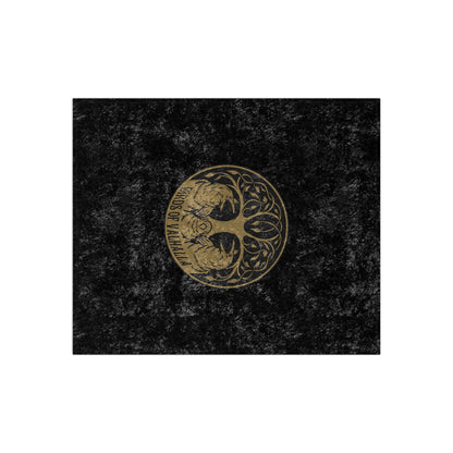 Birds of Valhalla Premium Super Soft Crushed Velvet Blanket, Birds of Valhalla, Home Decor, Printify