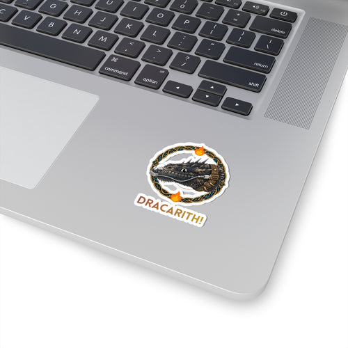 Dracarith Sheepstealer the Dragon Kiss-Cut Stickers, Birds of Valhalla, Paper products, Printify