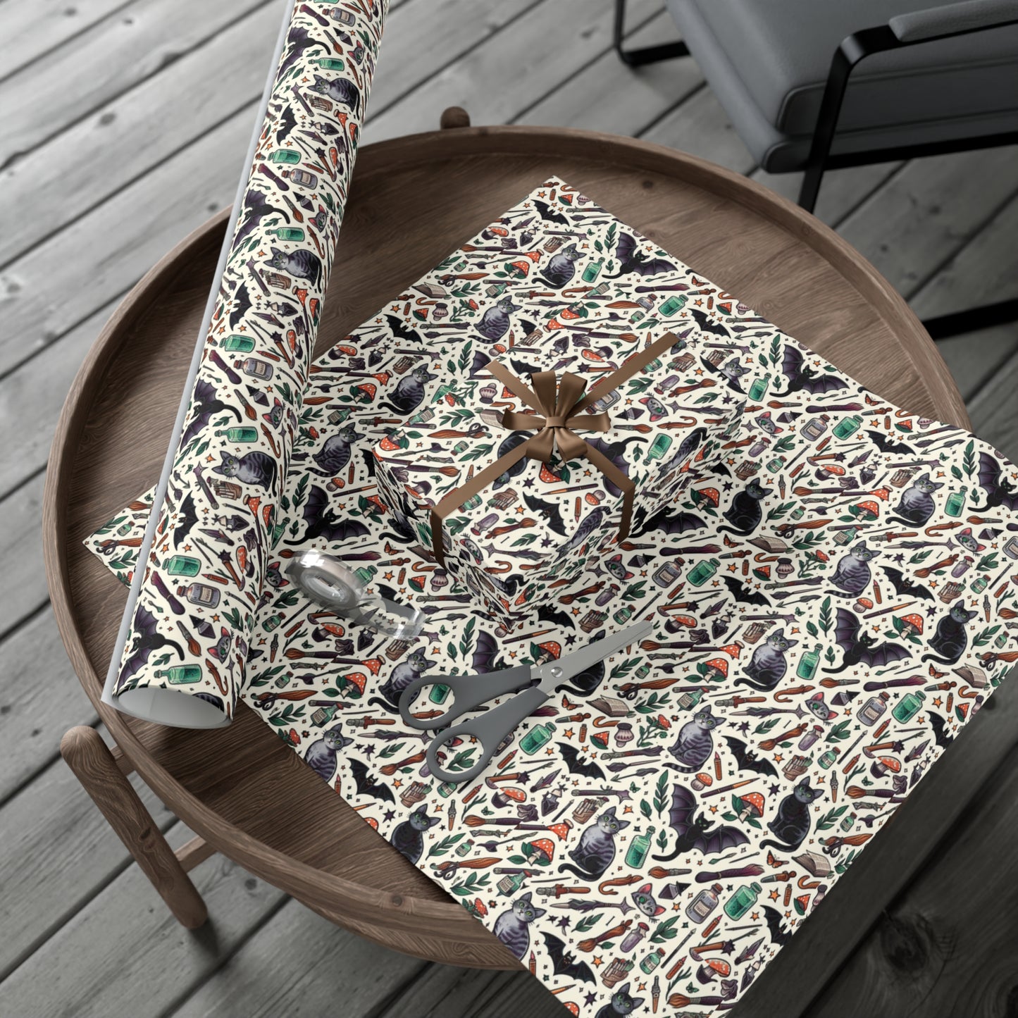 Ari's Witchy Muse Gift Wrap Papers, Birds of Valhalla, Home Decor, Printify