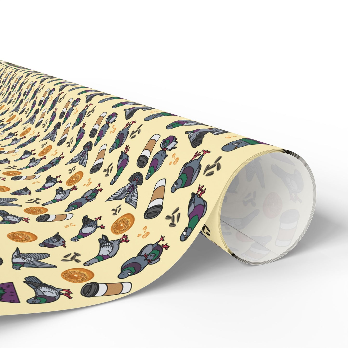 NY Pigeon Wrapping Paper, Birds of Valhalla, Home Decor, Printify