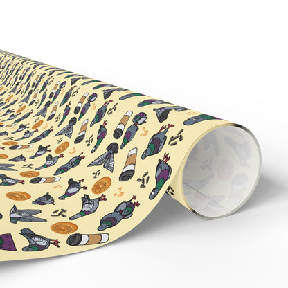 NY Pigeon Wrapping Paper, Birds of Valhalla, Home Decor, Printify