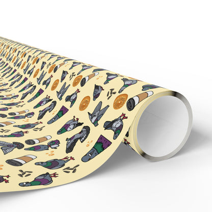 NY Pigeon Wrapping Paper, Birds of Valhalla, Home Decor, Printify