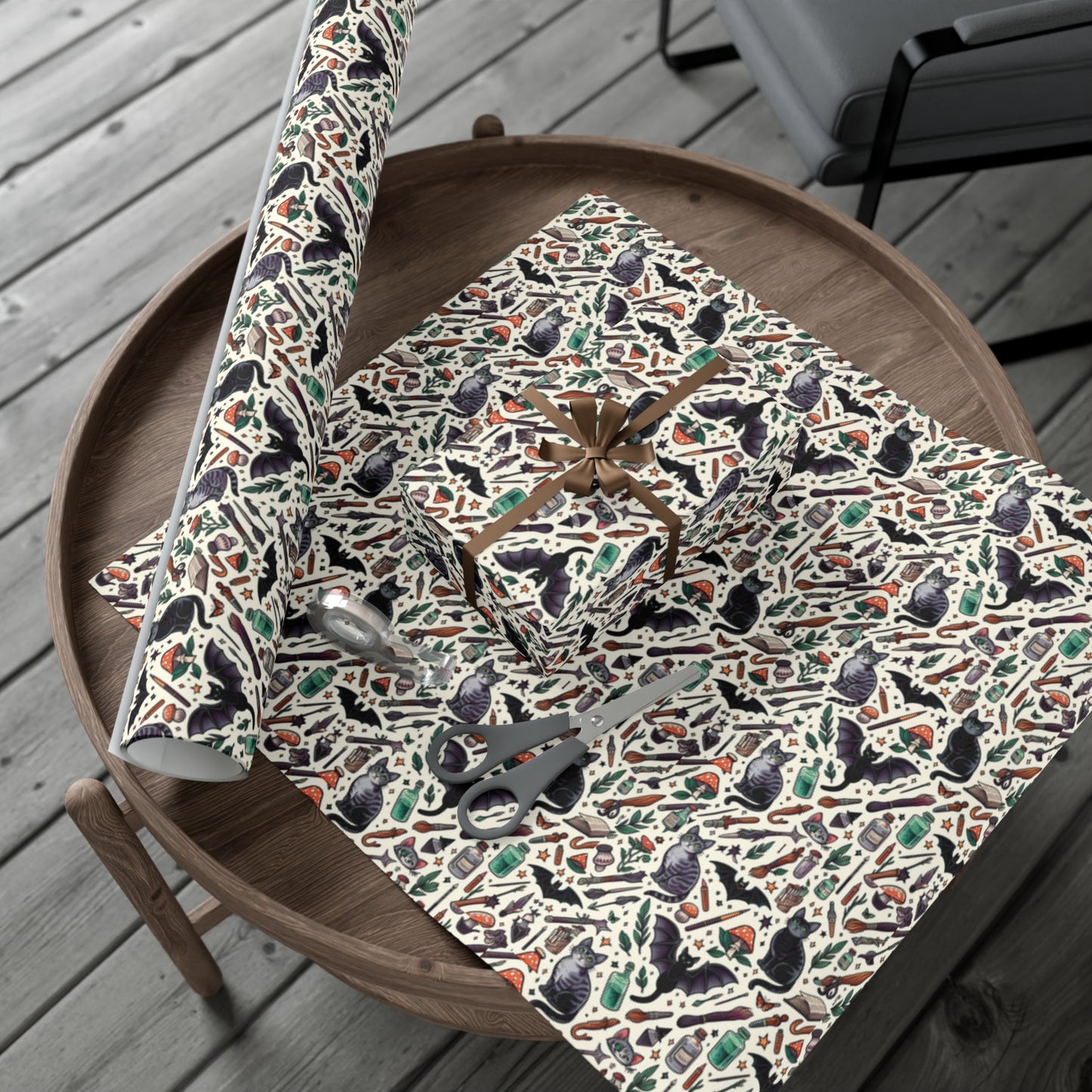 Ari's Witchy Muse Gift Wrap Papers, Birds of Valhalla, Home Decor, Printify