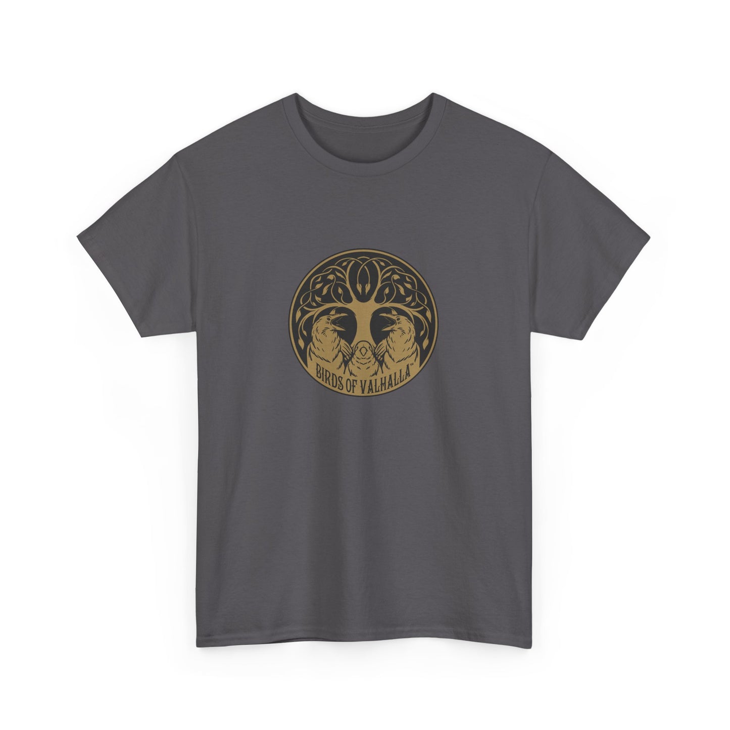 Unisex Heavy Cotton Tee, Birds of Valhalla, T-Shirt, Printify