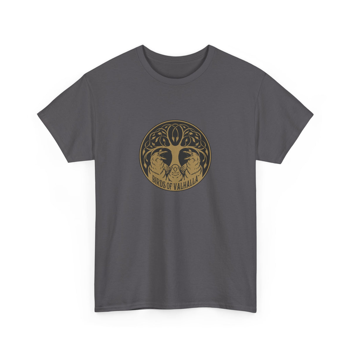 Unisex Heavy Cotton Tee, Birds of Valhalla, T-Shirt, Printify