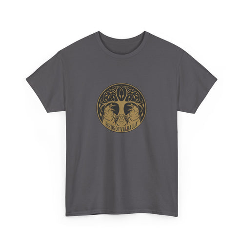 Unisex Heavy Cotton Tee, Birds of Valhalla, T-Shirt, Printify