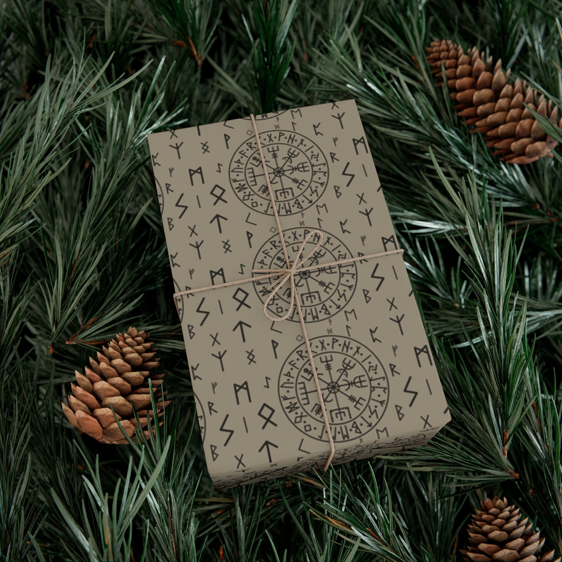Rune Gift Wrap Papers, Birds of Valhalla, Home Decor, Printify