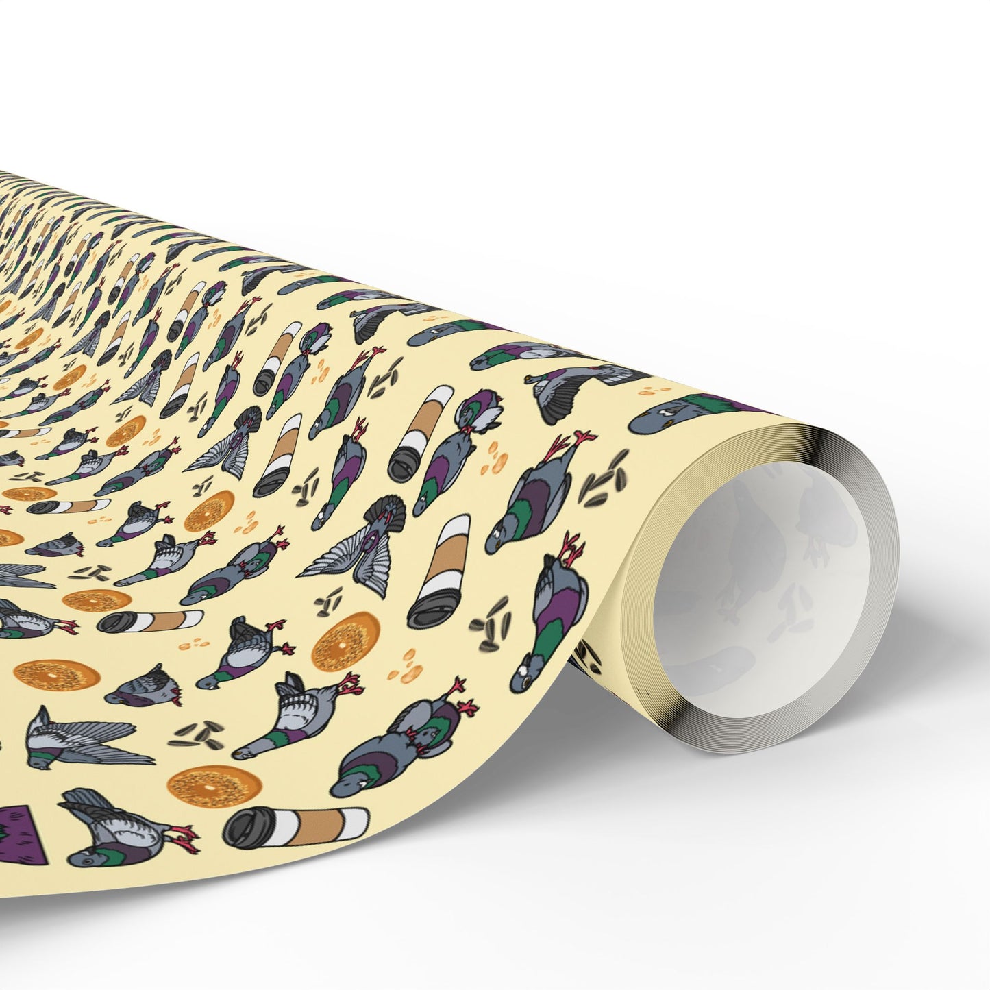 NY Pigeon Wrapping Paper, Birds of Valhalla, Home Decor, Printify