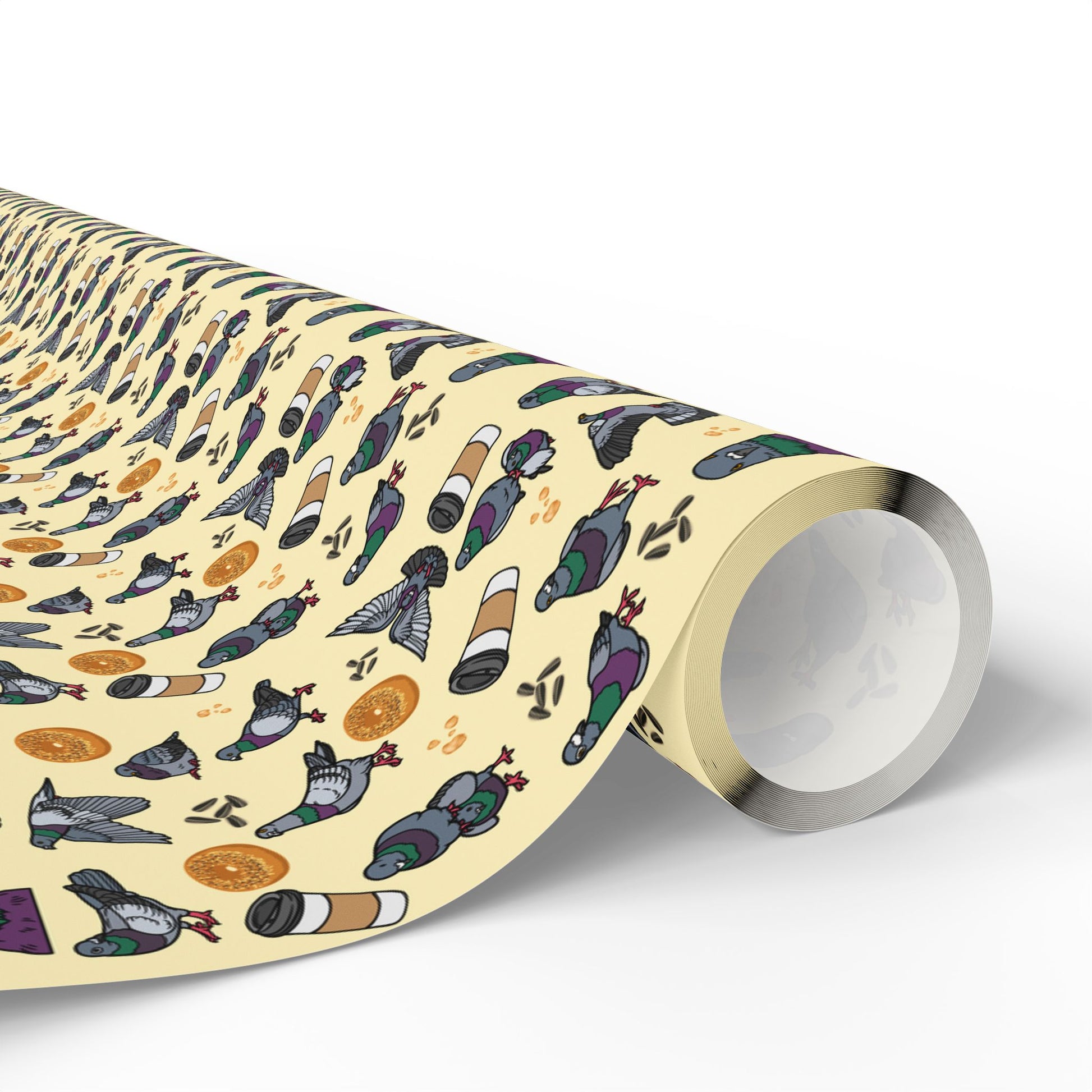 NY Pigeon Wrapping Paper, Birds of Valhalla, Home Decor, Printify