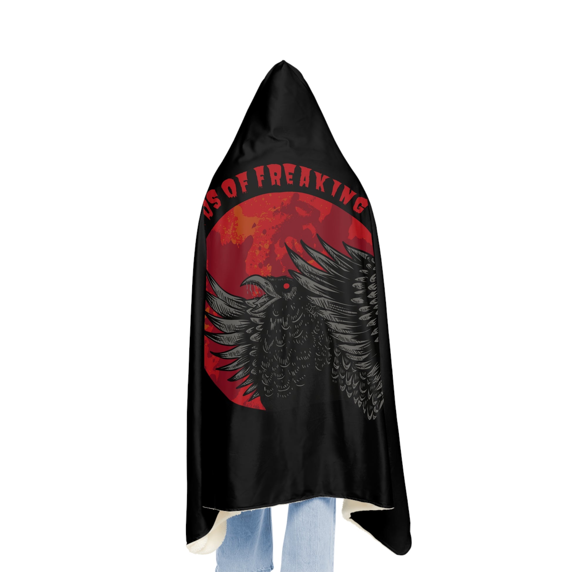 Birds of Freaking Valhalla Snuggle Blanket, Snuggie, Hoodie, Birds of Valhalla, All Over Prints, Printify