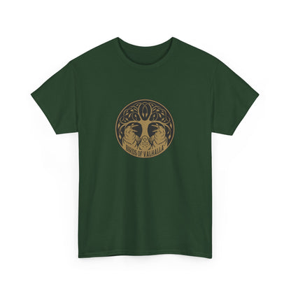 Unisex Heavy Cotton Tee, Birds of Valhalla, T-Shirt, Printify