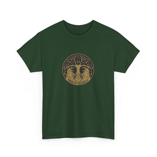 Unisex Heavy Cotton Tee, Birds of Valhalla, T-Shirt, Printify