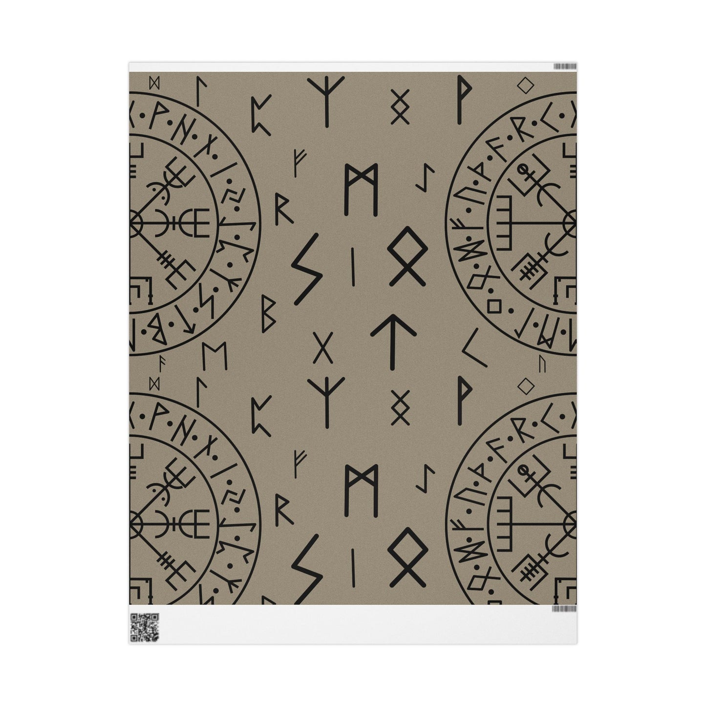Norse Rune Wrapping Papers, Artist Drawn, Birds of Valhalla, Home Decor, Printify