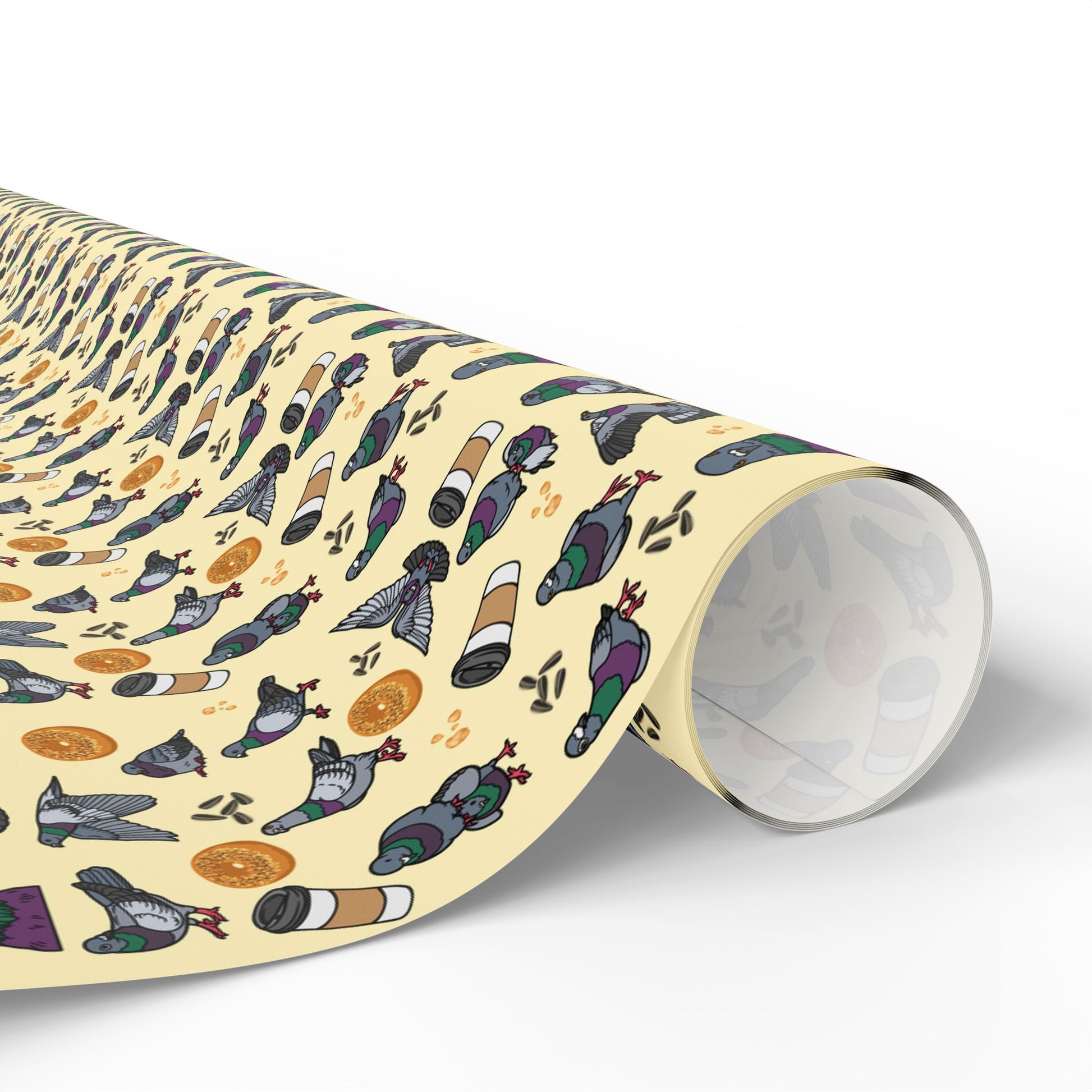 NY Pigeon Wrapping Paper, Birds of Valhalla, Home Decor, Printify