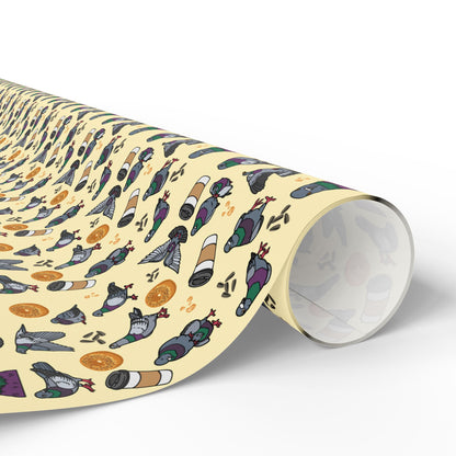 NY Pigeon Wrapping Paper, Birds of Valhalla, Home Decor, Printify