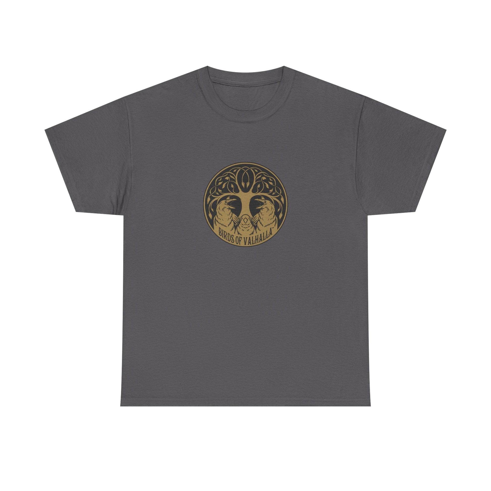 Unisex Heavy Cotton Tee, Birds of Valhalla, T-Shirt, Printify